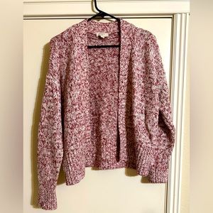 Loft outlet cropped oversized cardigan